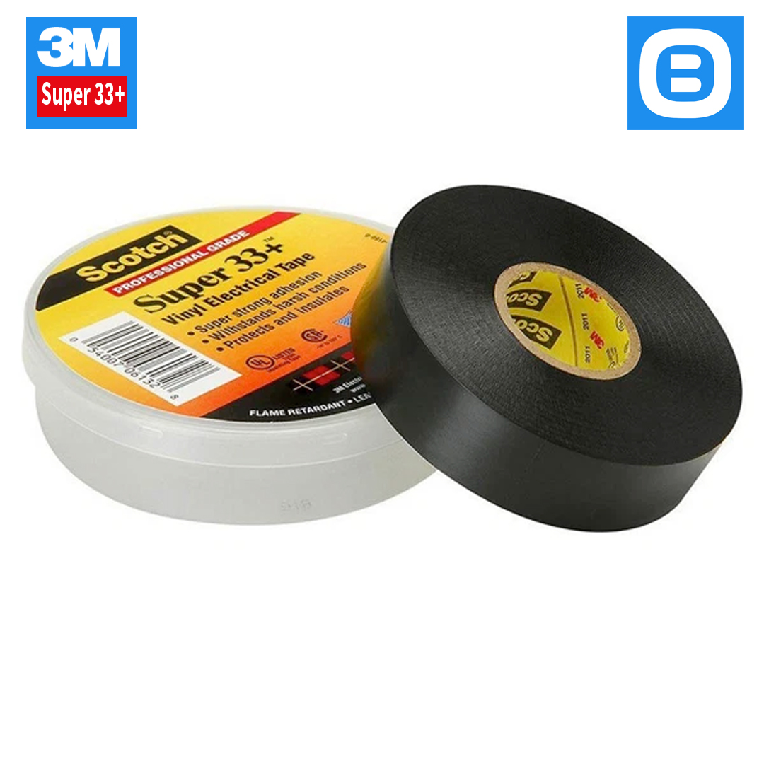 3M Super 33+, Băng keo điện chống cháy màu đen 19mmx20m