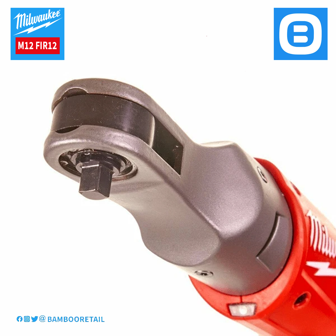 Milwaukee M12 FIR12, Máy siết bu lông góc, 12V, 81 Nm, 1/2 inch, M12, Màu đỏ đen, 18270007