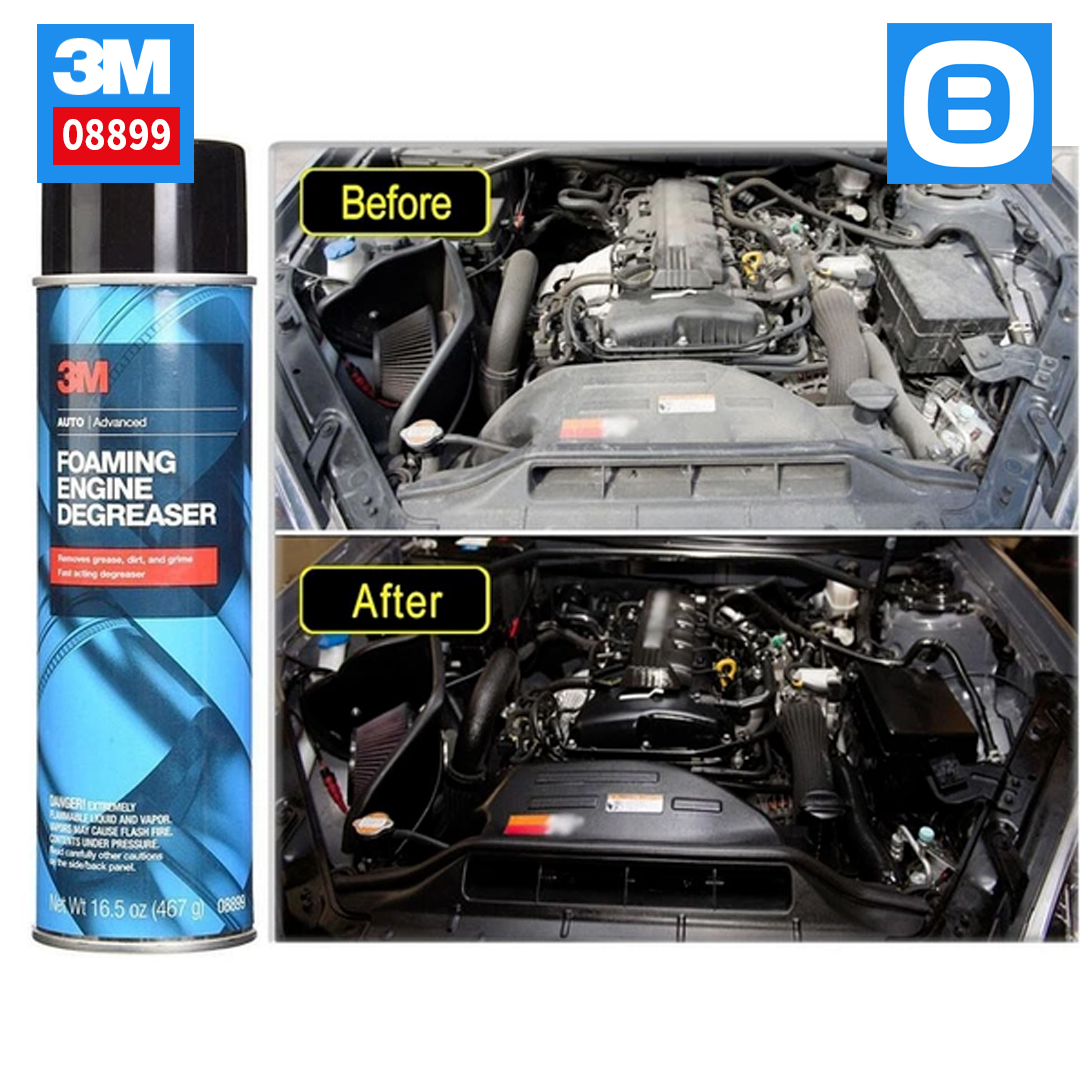 3M 08899 Foaming Engine Degreaser, Dung dịch làm sạch động cơ, 467gr