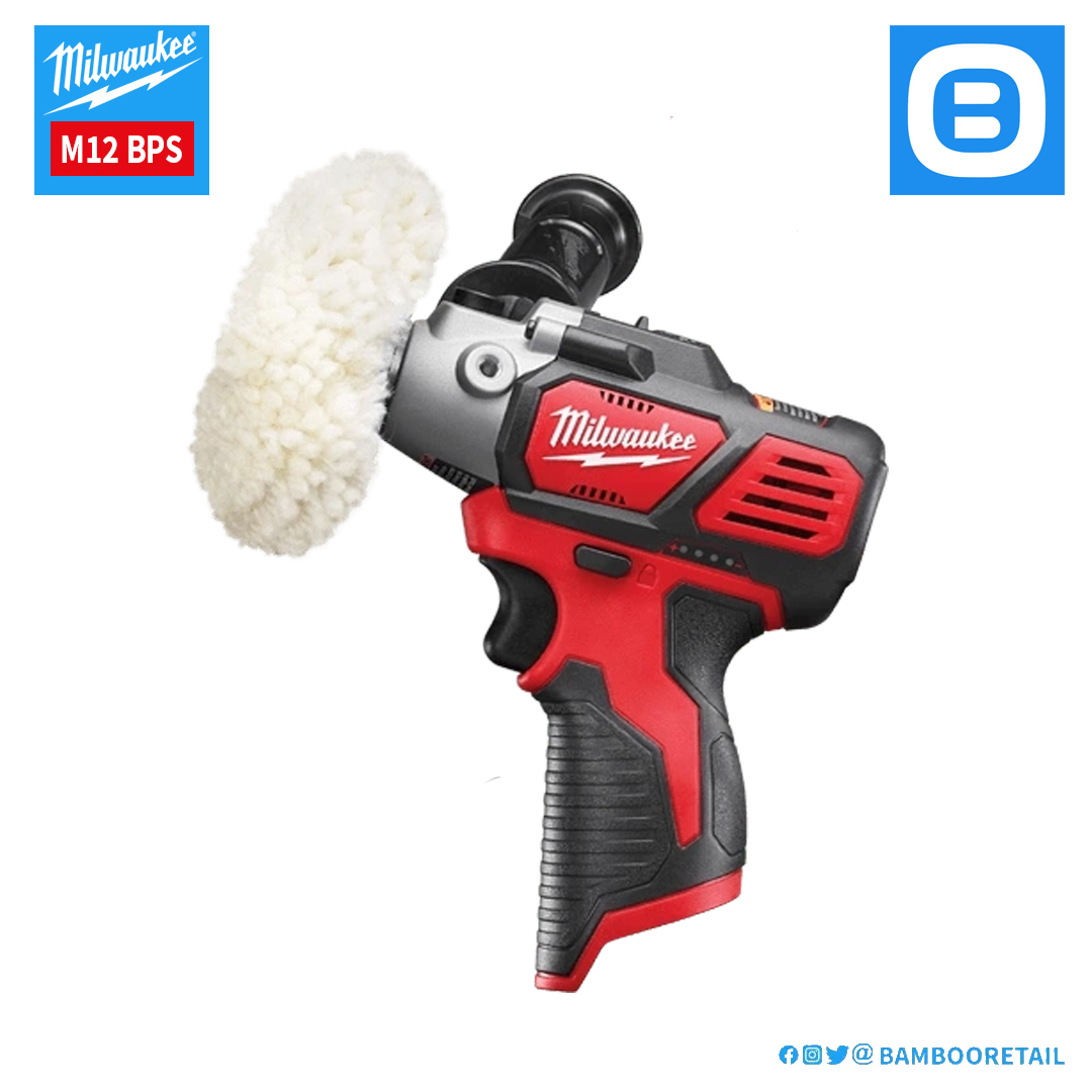 Milwaukee M12 BPS, Máy đánh bóng, 12V, Đường kính bánh 76 mm, Màu đỏ đen, 18109013