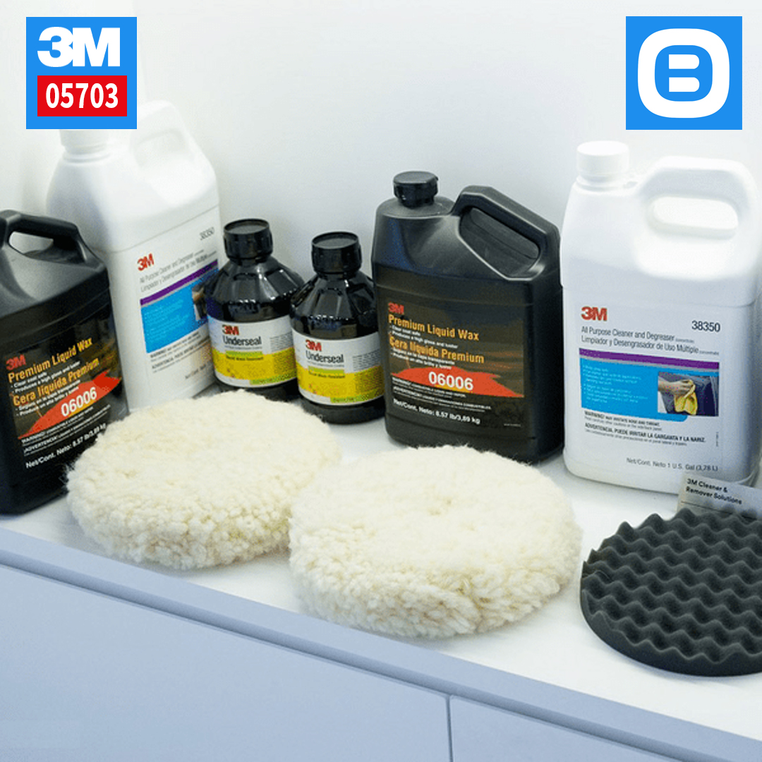 3M 05703, Phớt lông cừu đánh bóng, 2 mặt, 8 Inch - 200mm