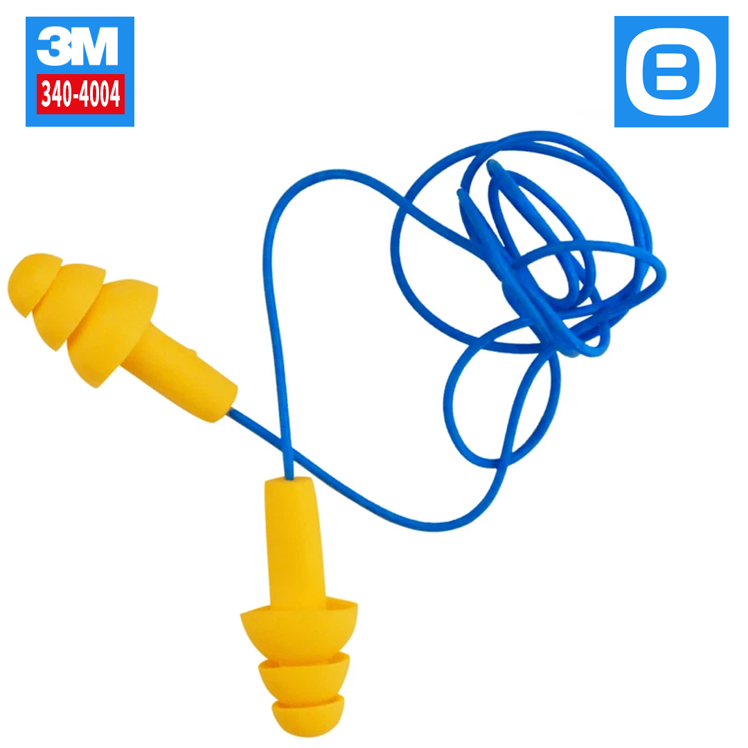 3M E-A-R Ultrafit 340-4004, Nút tai chống ồn có dây, Màu vàng, 70071515772