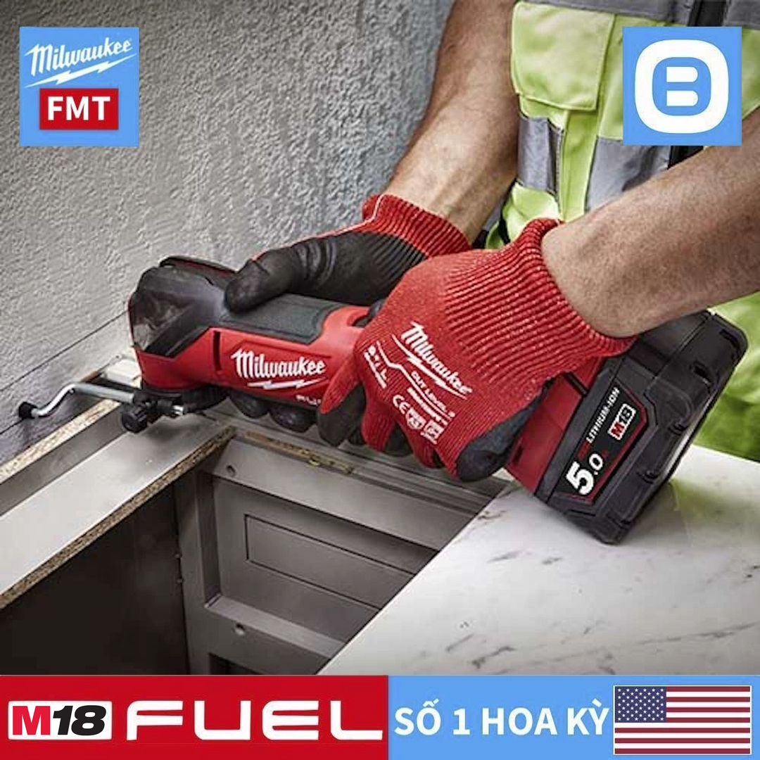 Milwaukee M18 FMT, Máy cắt đa năng, 18V, Màu đỏ đen, 18517009