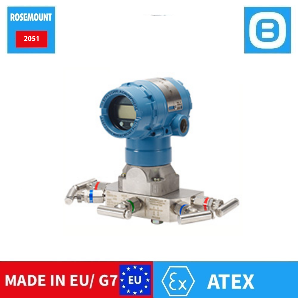 Rosemount 2051 Coplanar Pressure Transmitter, Cảm biến áp suất, Chênh áp 137 bar - Áp suất 137 bar, IEC 61508, ATEX, Xuất xứ EU/G7
