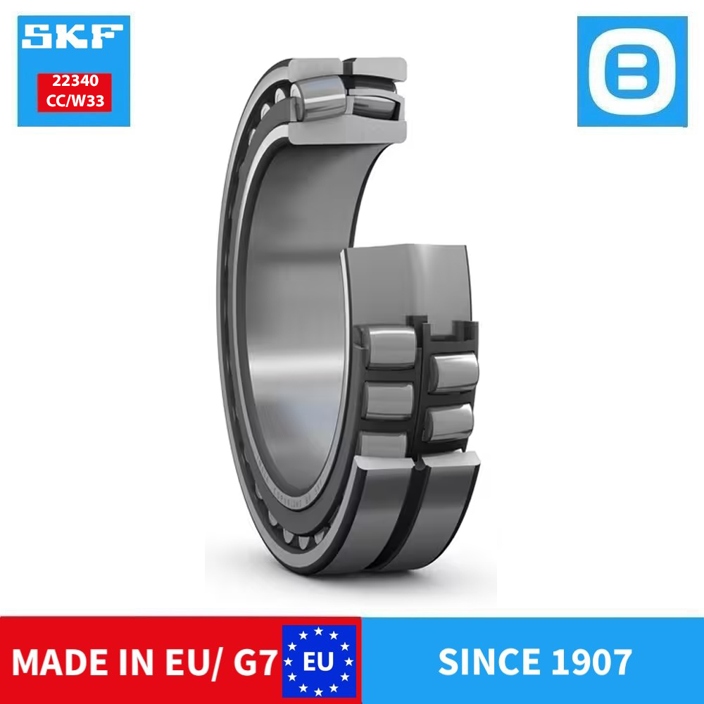SKF 22340 CC/W33 Spherical roller bearing, Vòng bi tang trống hai dãy tự lựa, d200xD420xB138 mm, Xuất xứ EU/G7