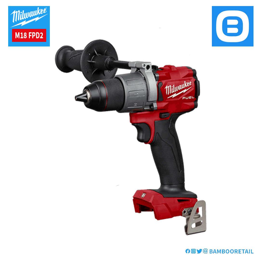 Milwaukee M18 FPD2, Máy khoan động lực, 18V, Màu đỏ đen, 18286011-18286016