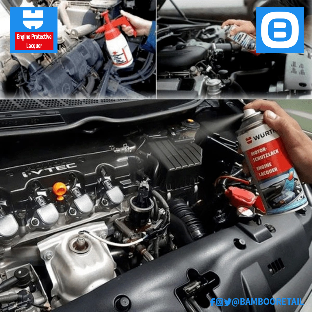 Wurth Engine Protective Lacquer, Chất phục hồi và bảo vệ khoang máy, 400ml, 0892790