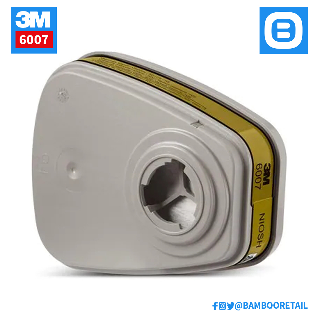 3M 6007, Phin lọc hơi hữu cơ, Hơi thủy ngân, Axit, Vàng chanh, 70071730074