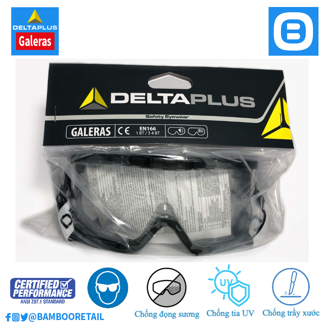 Kính chống hóa chất Deltaplus Galeras