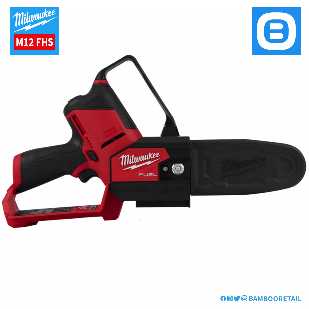 Milwaukee M12 FHS, Máy cưa xích, 12V, Chiều dài cắt 140 mm, Màu đỏ đen, 18488007