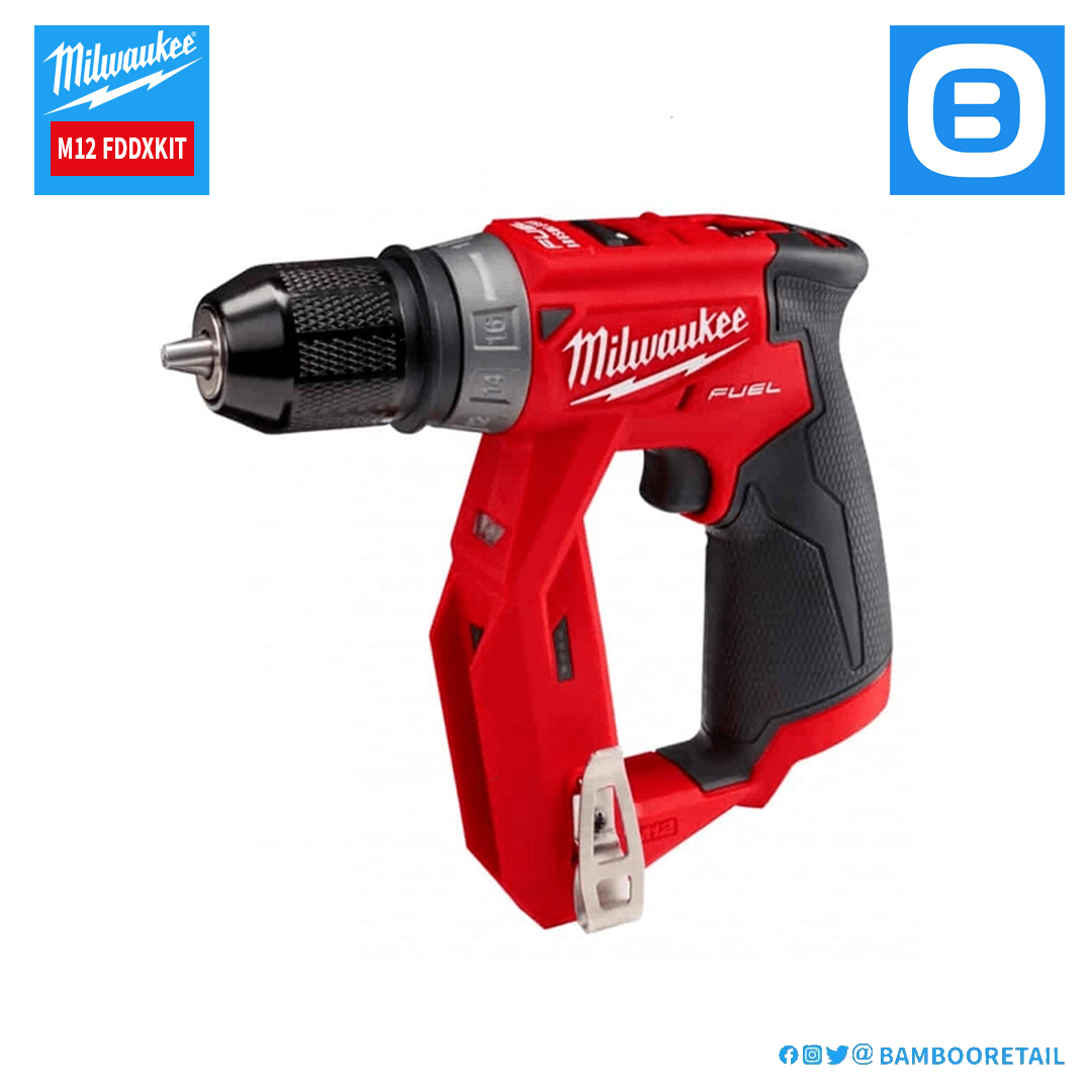 Milwaukee M12 FDDXKIT, Thân máy khoan đa năng 4 đầu, 12V, Màu đỏ đen, 18365009