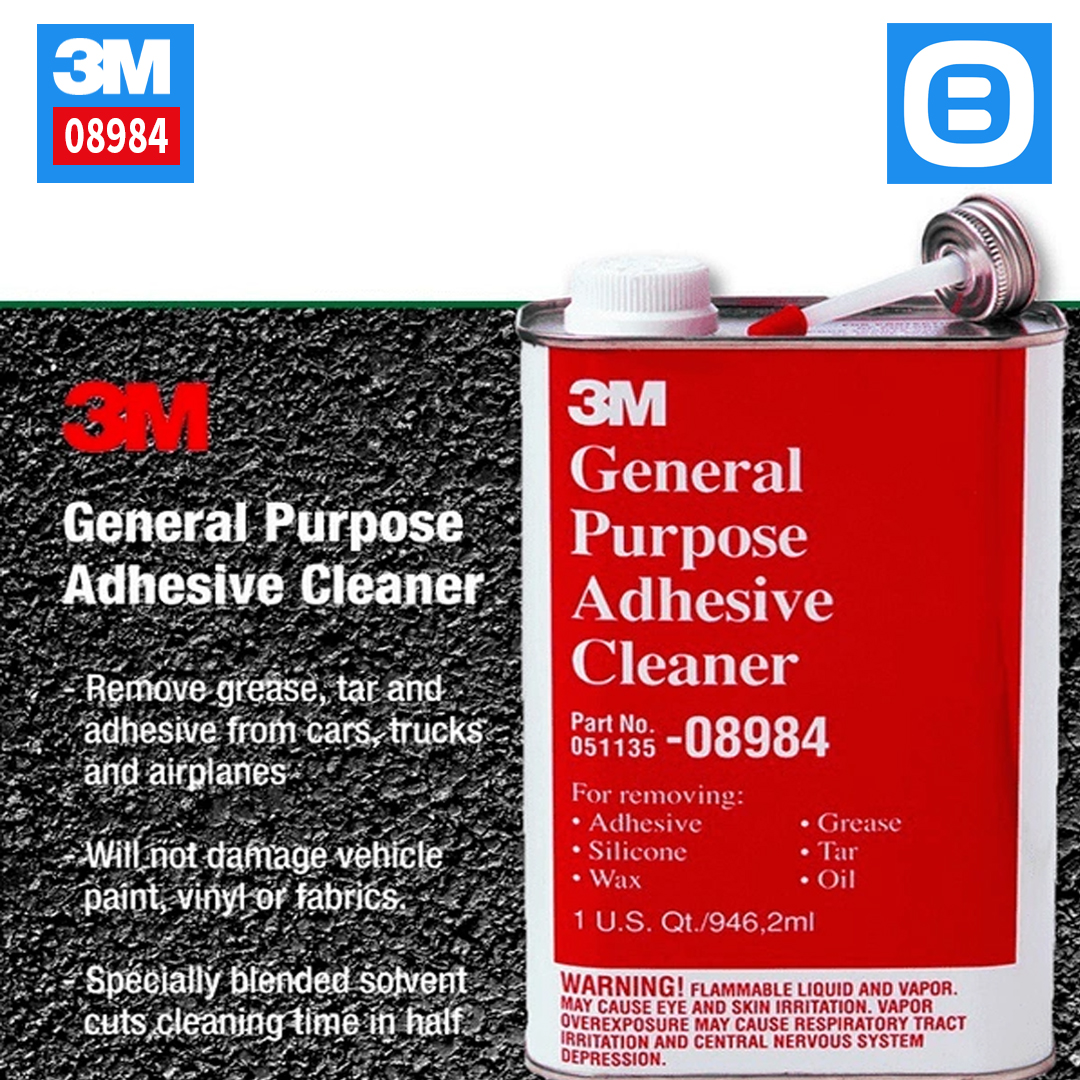 3M 08984 General Purpose Adhesive Cleaner, Dung dịch tẩy keo nhựa đường, 946ml