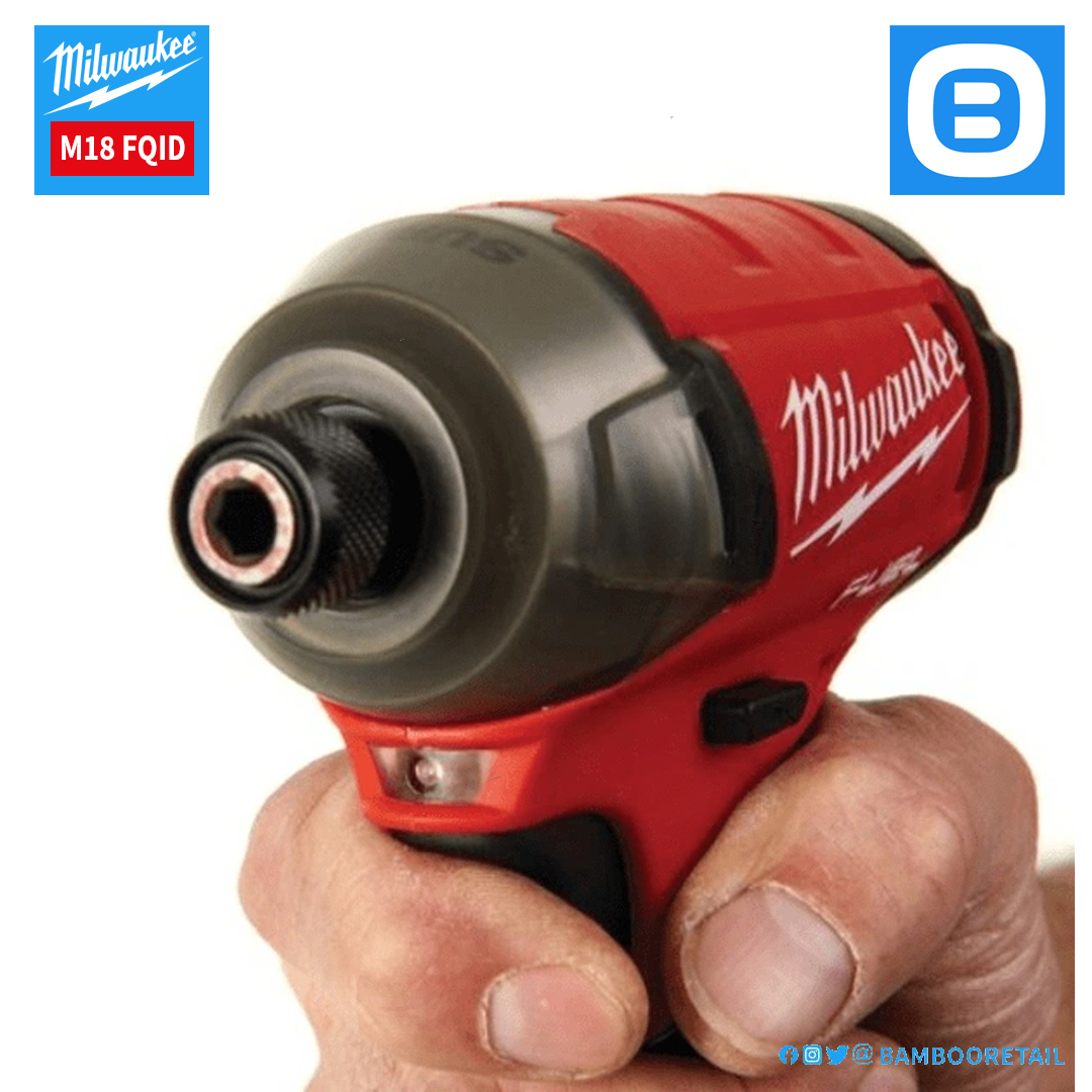 Milwaukee M18 FQID, Máy vặn vít thủy lực, 18V, Màu đỏ đen