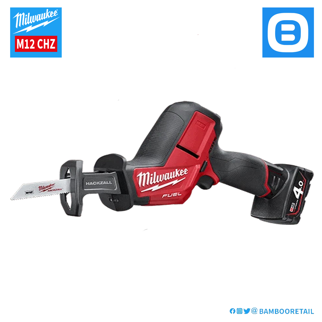 Milwaukee M12 CHZ, Máy cưa kiếm, 12V, Độ sọc 15,9 mm, Màu đỏ đen, 18099014
