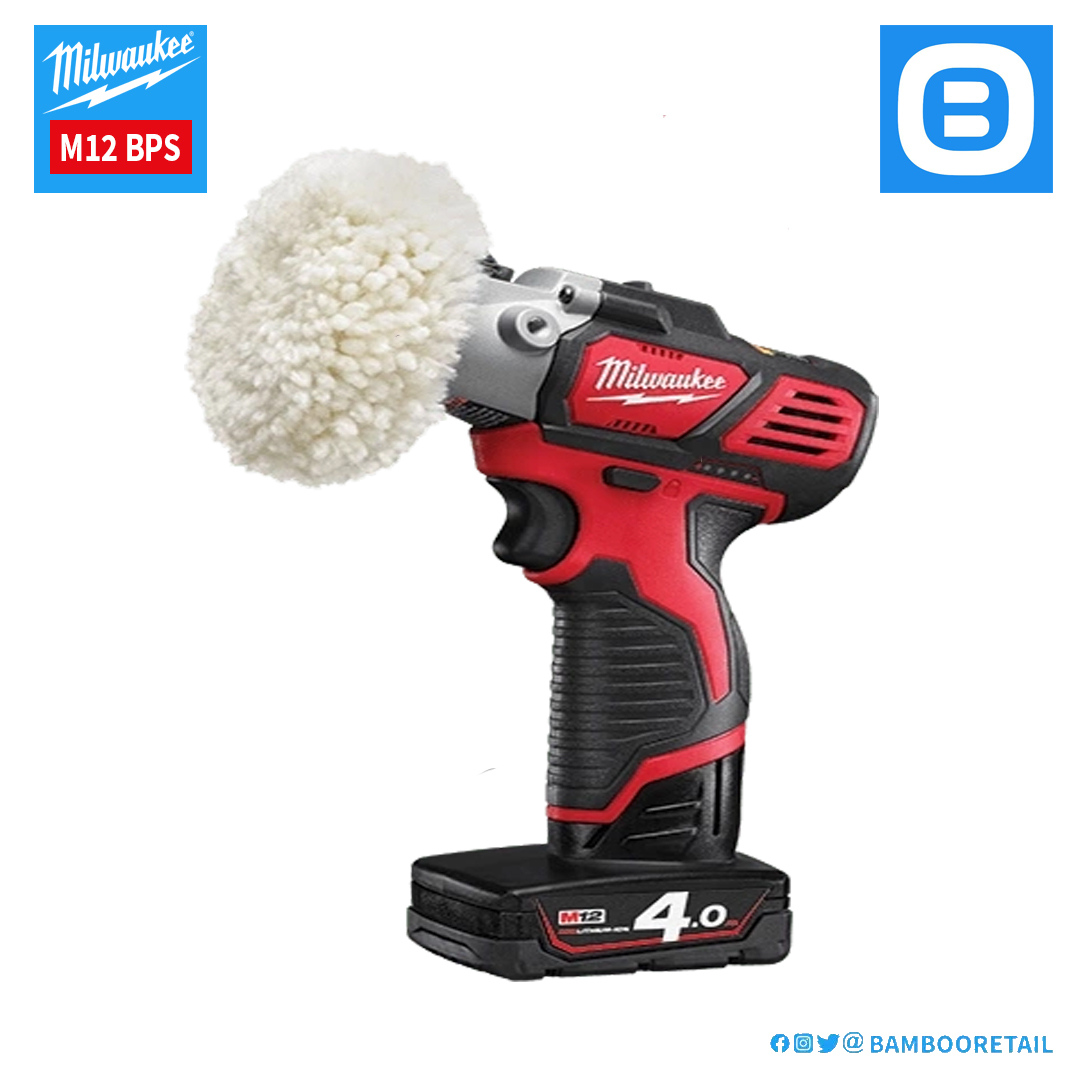 Milwaukee M12 BPS, Máy đánh bóng, 12V, Đường kính bánh 76 mm, Màu đỏ đen, 18109013