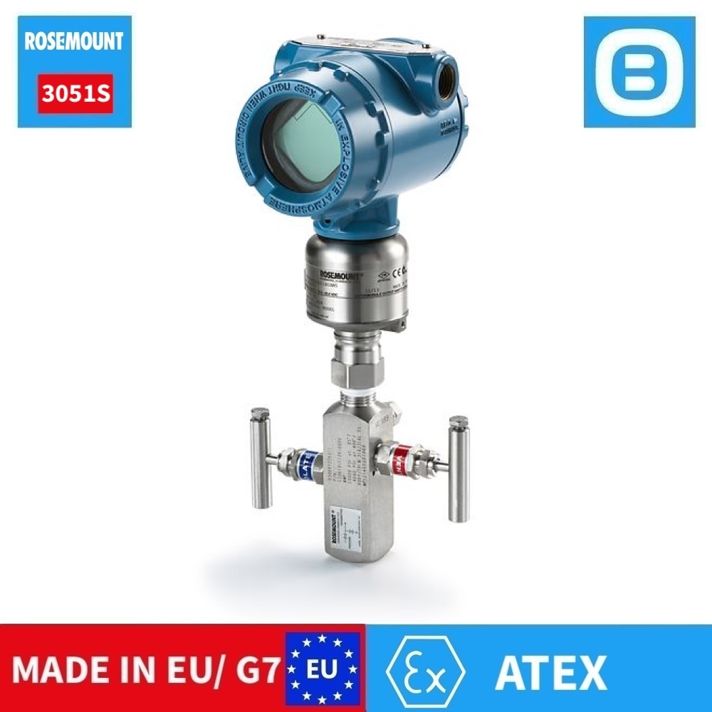 Rosemount 3051S In-Line Pressure Transmitter, Cảm biến áp suất, Áp suất 689 bar, Xuất xứ EU/G7