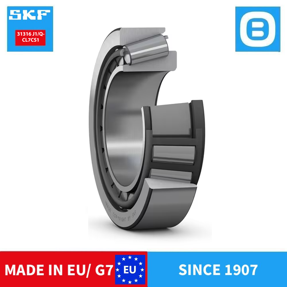 SKF 31316 J1/QCL7CS1 Single row tapered roller bearing, Vòng bi côn, d80xD170xT42.5 mm, Xuất xứ EU/G7