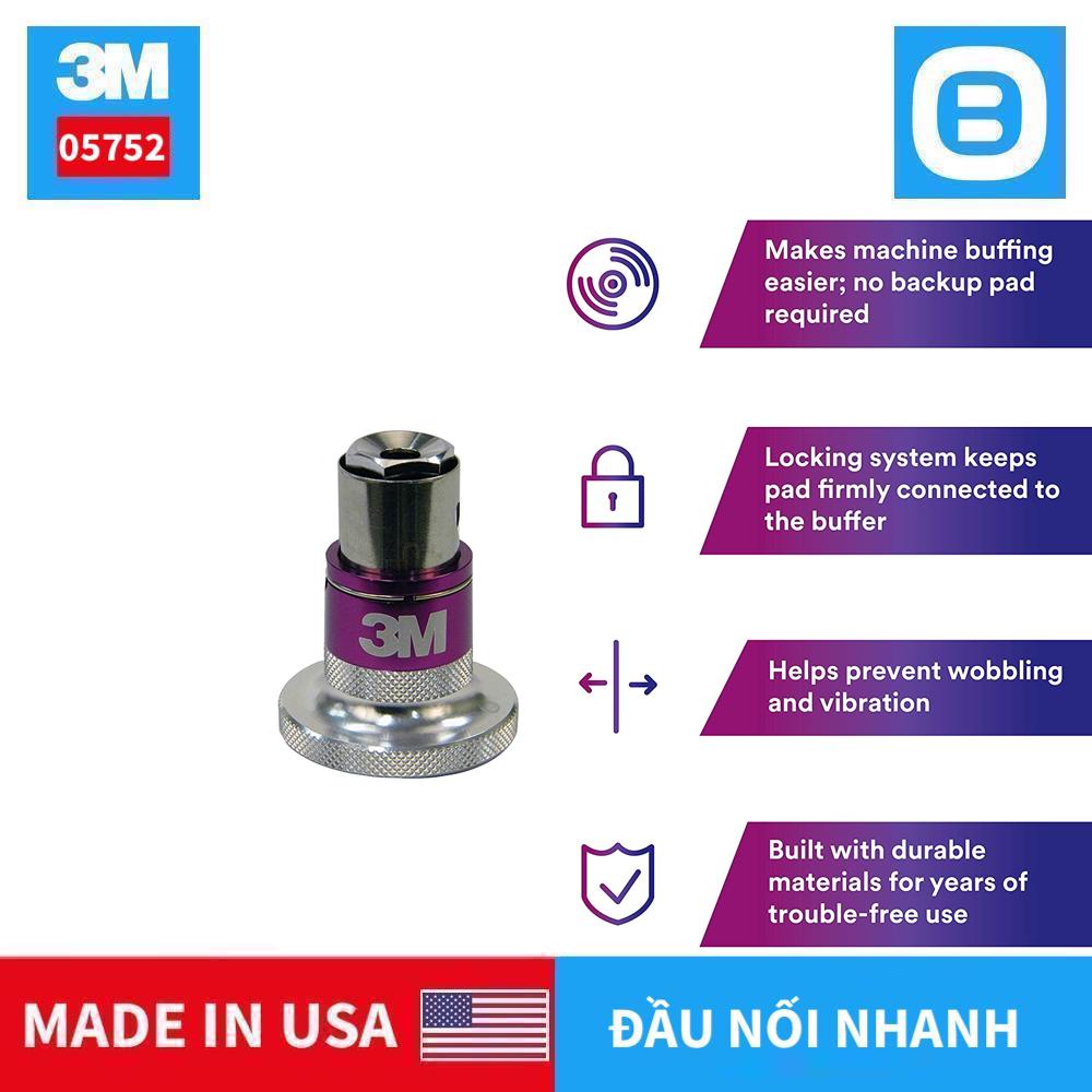 3M 05752 Perfect It Quick Connect Adaptor, Đầu kết nối nhanh, 5/8 inch