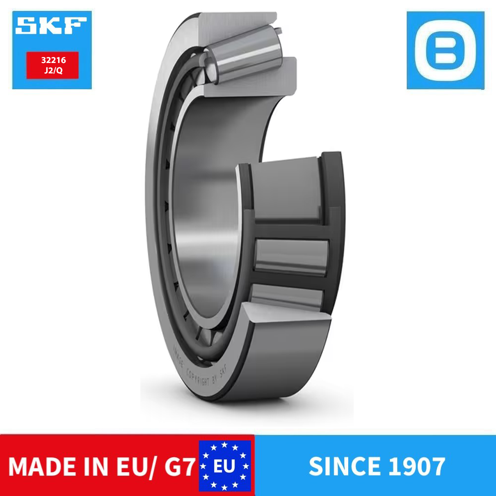 SKF 32216 J2/Q Single row tapered roller bearing, NU design, Vòng bi côn, d65xD120xB23 mm, Xuất sứ EU/G7
