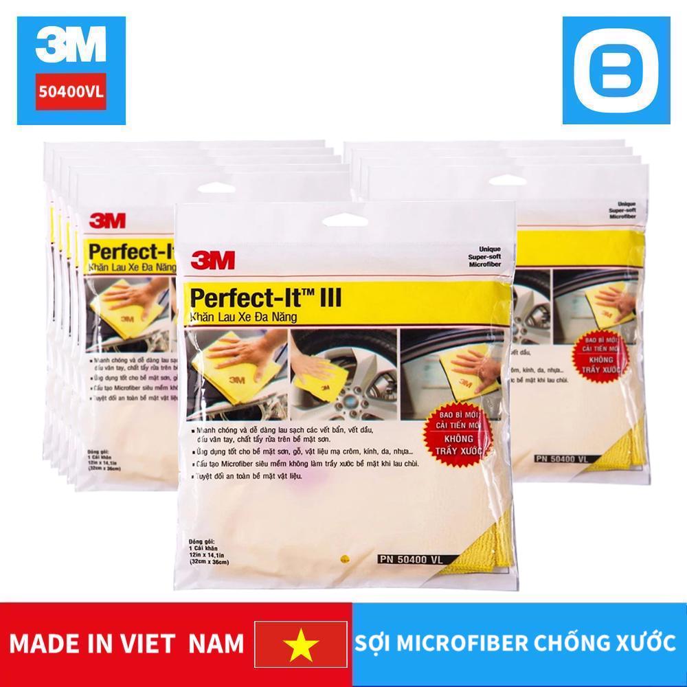 3M 50400 VL Microfiber Detail Cloth, Khăn lau xe hơi chuyên dụng 32 x 36cm