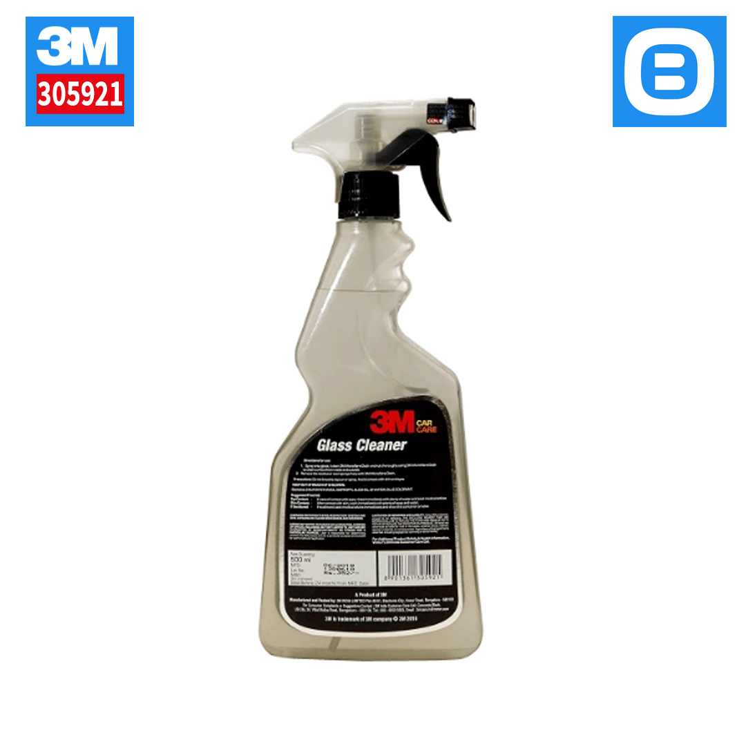 3M 305921 Glass Cleaner, Nước rửa kính và vệ sinh kính xe hơi, 500ml