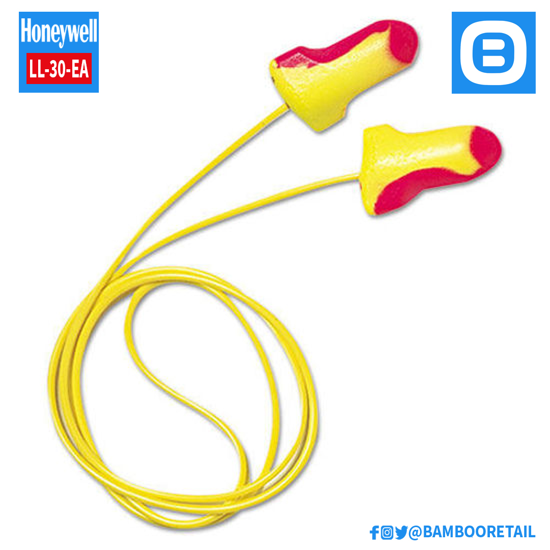 Howard Leight by Honeywell LL-30-EA Laser High Visibility Disposable Foam Earplugs, Nút tai chống ồn dùng một lần, Đỏ vàng