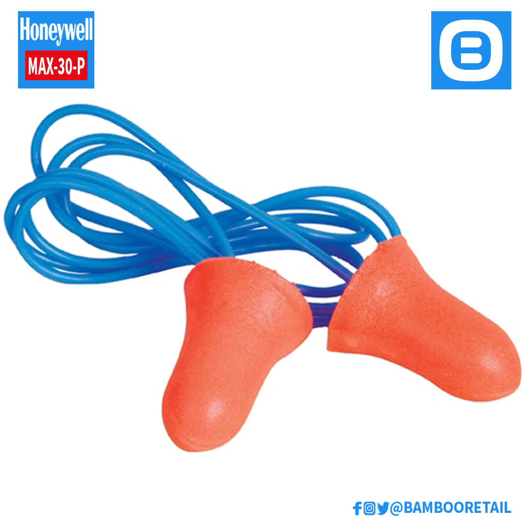 Howard Leight by Honeywell MAX-30-P Max Disposable Foam Corded Earplugs, Nút tai chống ồn, Có dây, Màu Cam