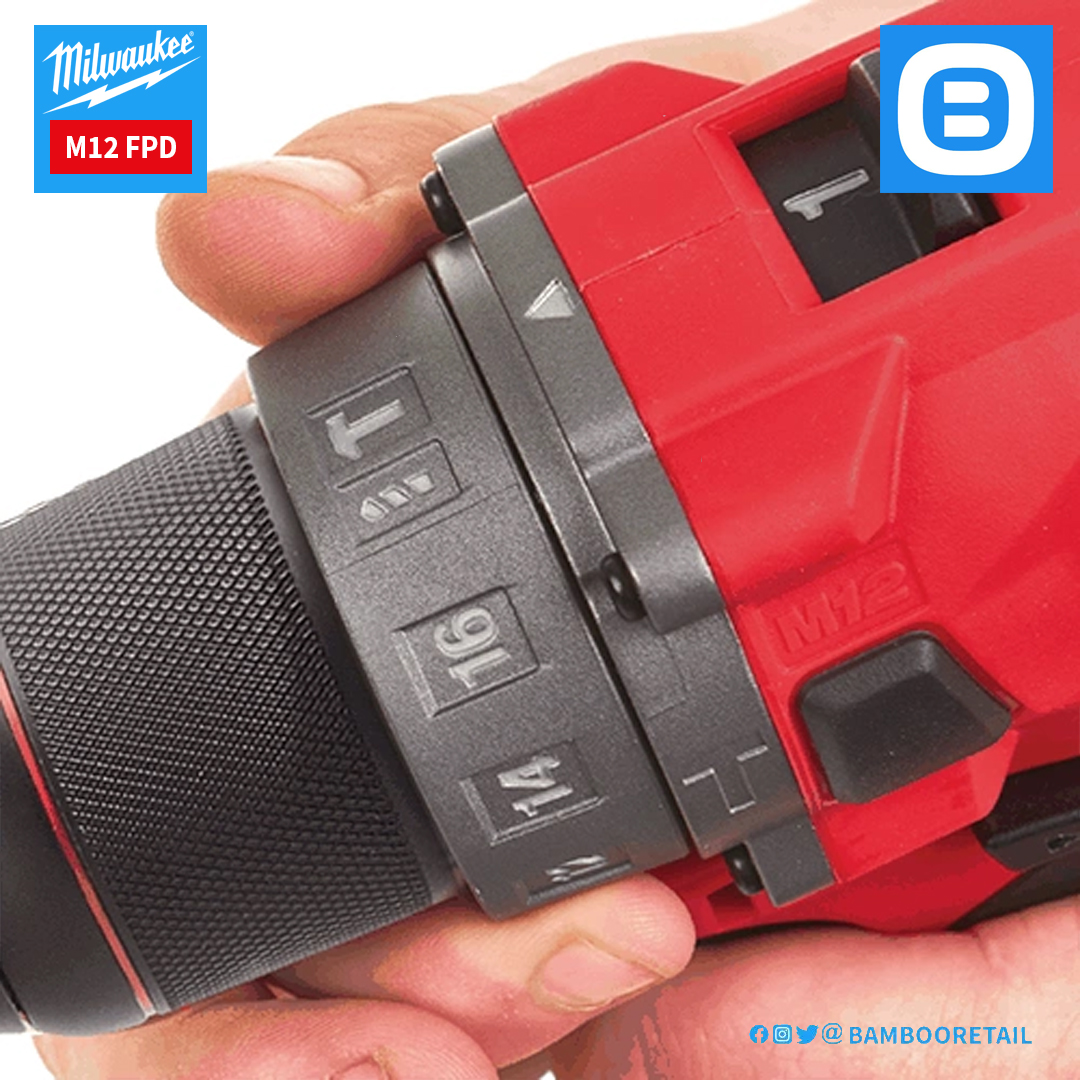 Milwaukee M12 FPD, Máy khoan động lực 12V, Màu đỏ đen, 18194045-18194050