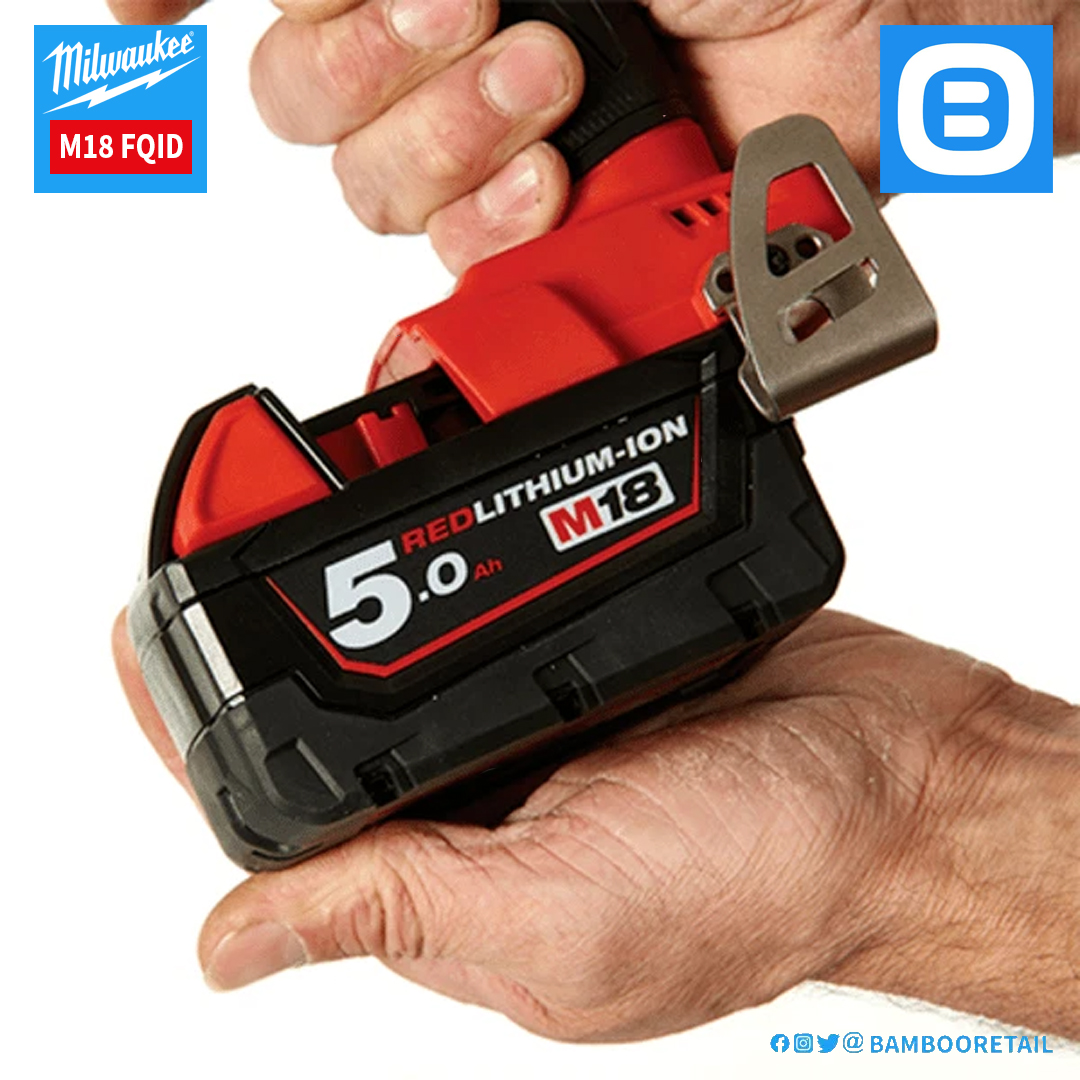 Milwaukee M18 FQID, Máy vặn vít thủy lực, 18V, Màu đỏ đen