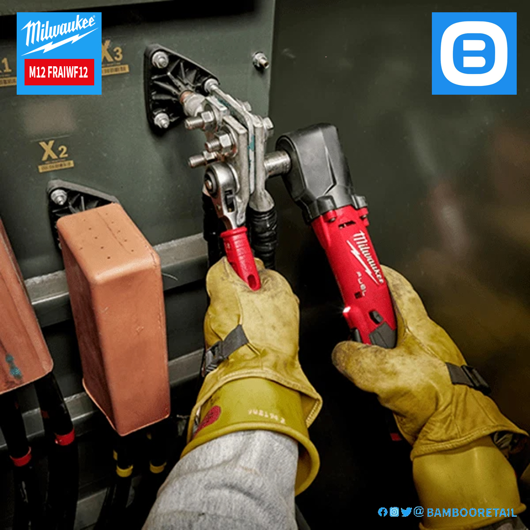 Milwaukee M12 FRAIWF12, Máy siết bu lông góc, 12V, 300 Nm, 1/2 inch, M16, Màu đỏ đen, 18423015