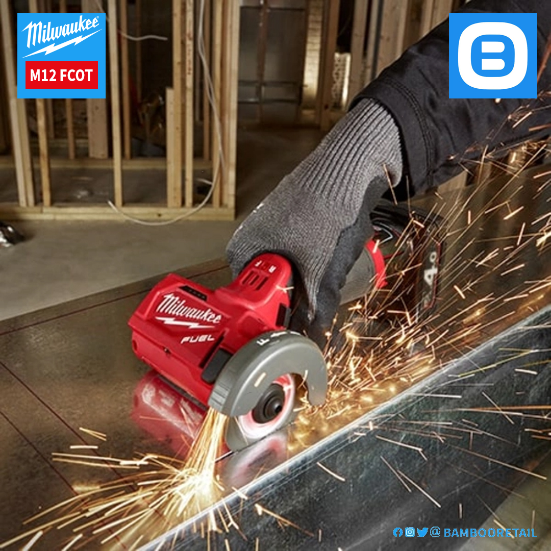 Milwaukee M12 FCOT, Máy cắt đá kim loại, 12V, Đường kính lưỡi 76 mm, Màu đỏ đen, 18264007