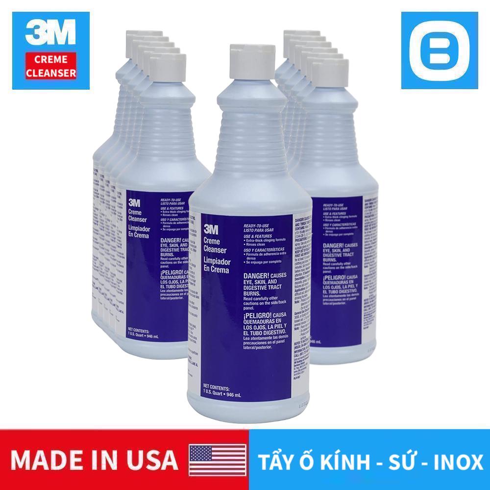 3M Creme Cleanser Ready-to-Use, Kem tẩy đa năng kính gốm sứ inox, 946 ml
