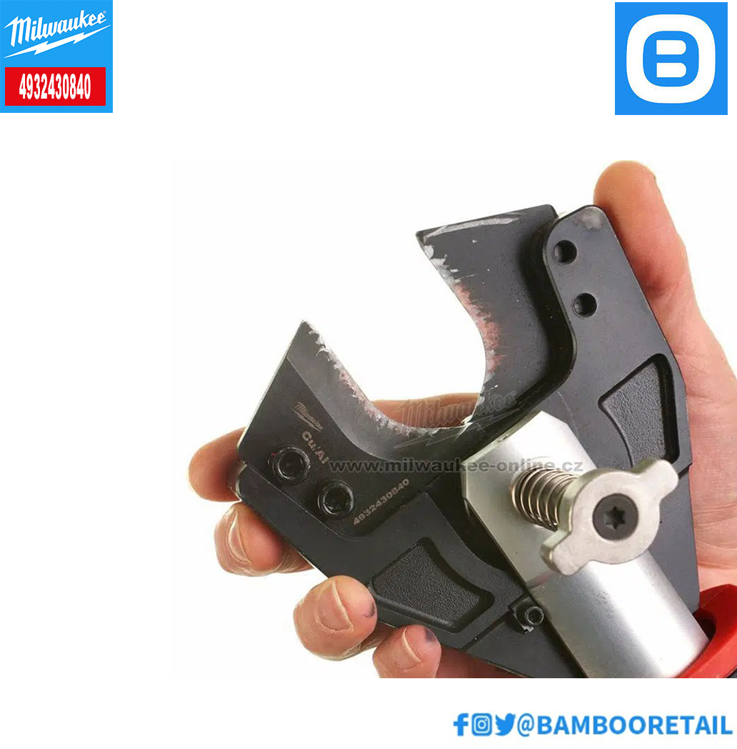 Milwaukee 4932430840, Lưỡi cắt thay thế CU/AL dùng cho Máy cắt cáp 6T, Màu đỏ đen