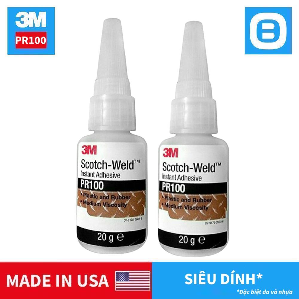 3M Scotch-Weld PR100, Keo dán siêu dính nhựa cao su đa năng, 20ml