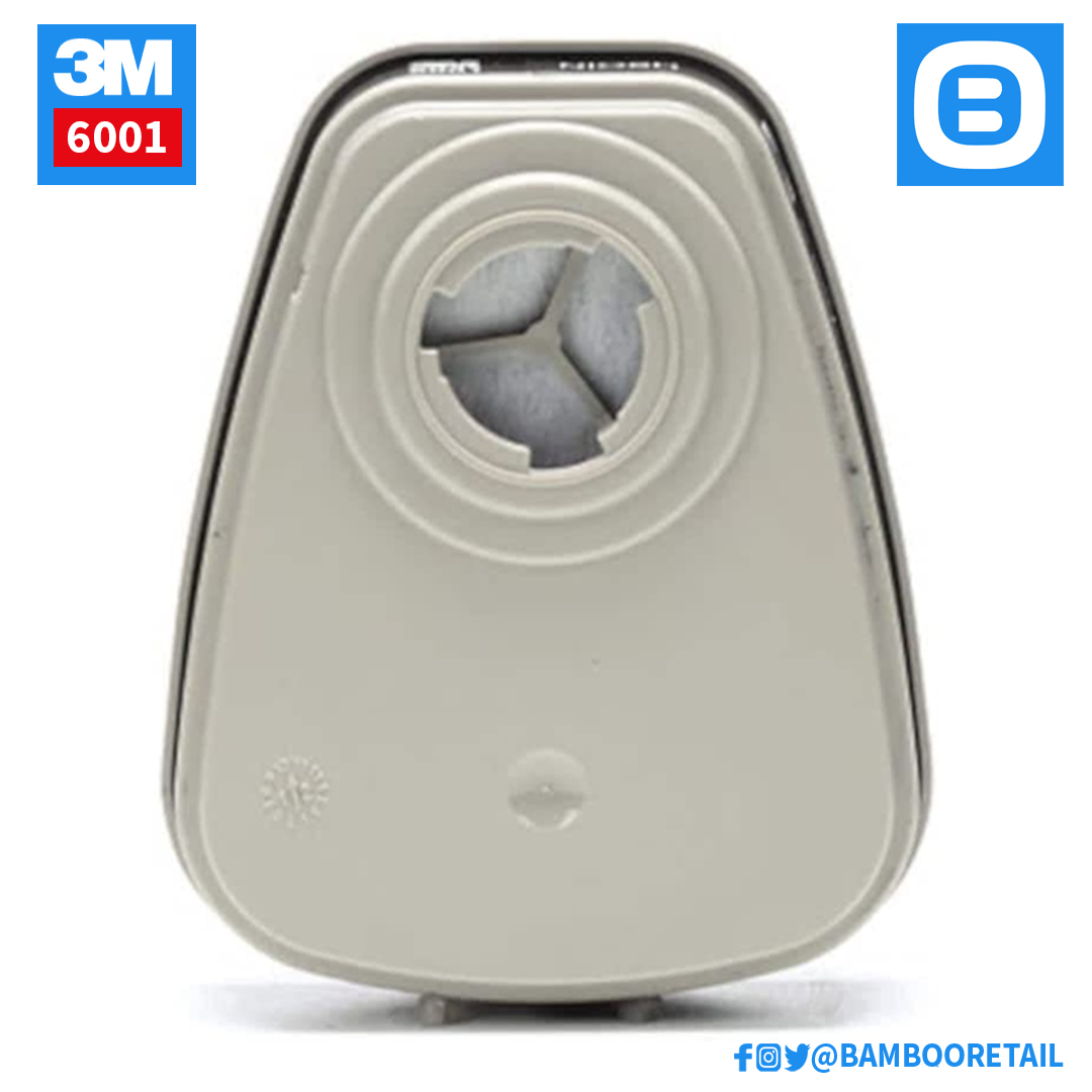 3M 6001, Phin lọc hơi hữu cơ than hoạt tính, Màu xám, WX700900094