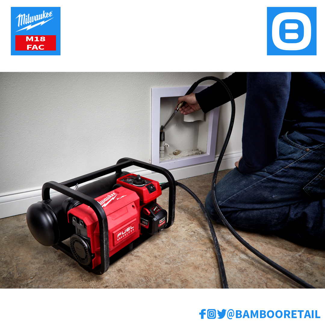 Milwaukee M18 FAC, Máy nén khí, 18V, Màu đỏ đen