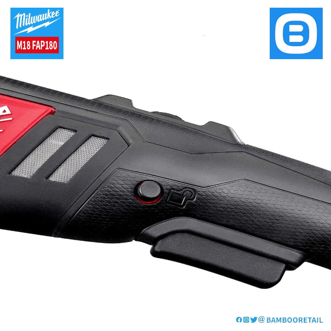Milwaukee M18 FAP180, Máy đánh bóng, 18V, Đường kính bánh 180 mm, Màu đỏ đen, 18171020