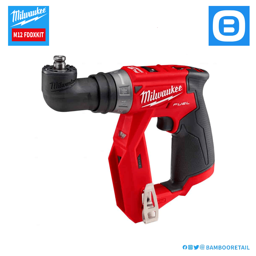 Milwaukee M12 FDDXKIT, Thân máy khoan đa năng 4 đầu, 12V, Màu đỏ đen, 18365009