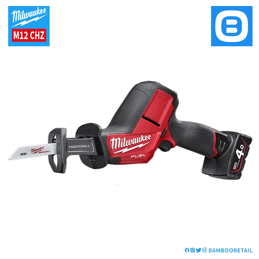 Milwaukee M12 CHZ, Máy cưa kiếm, 12V, Độ sọc 15,9 mm, Màu đỏ đen, 18099014