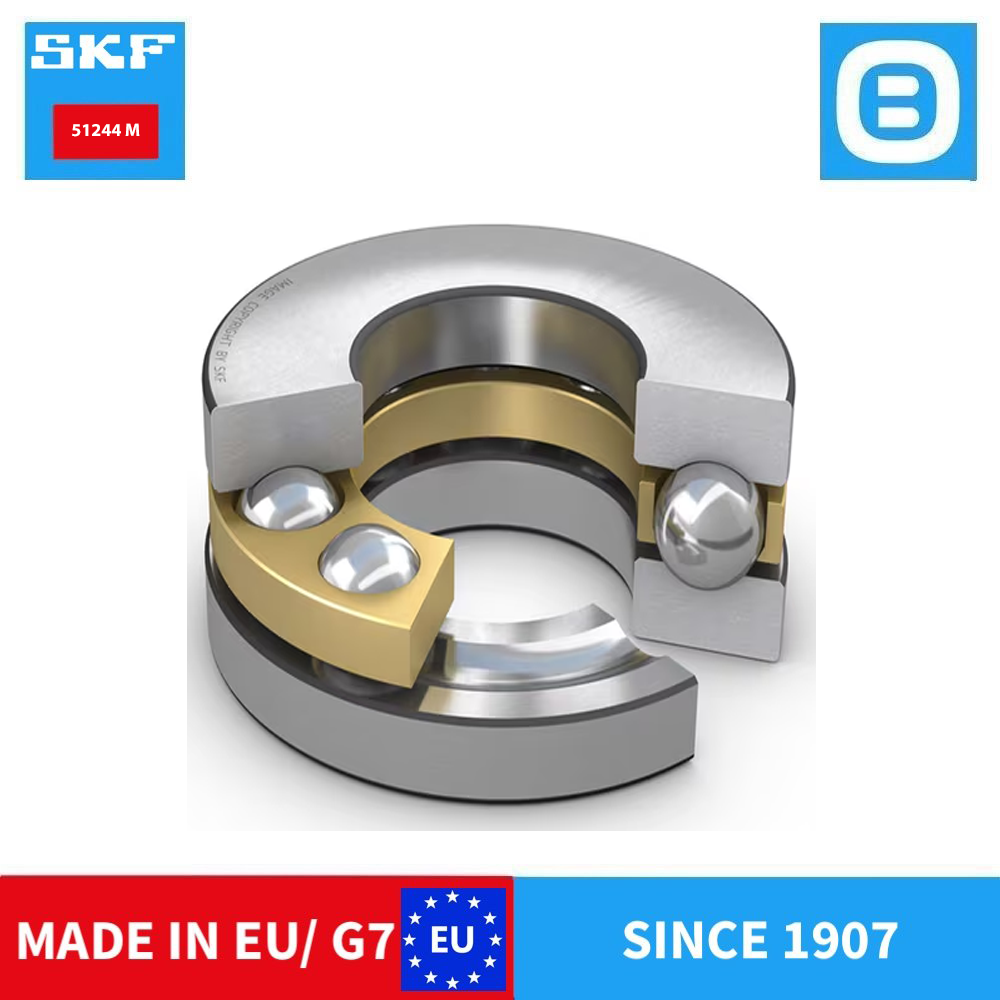 SKF 51244 M Single direction thrust ball bearing, Vòng bi chặn trục, d220xD300xB63 mm, Xuất sứ EU/G7