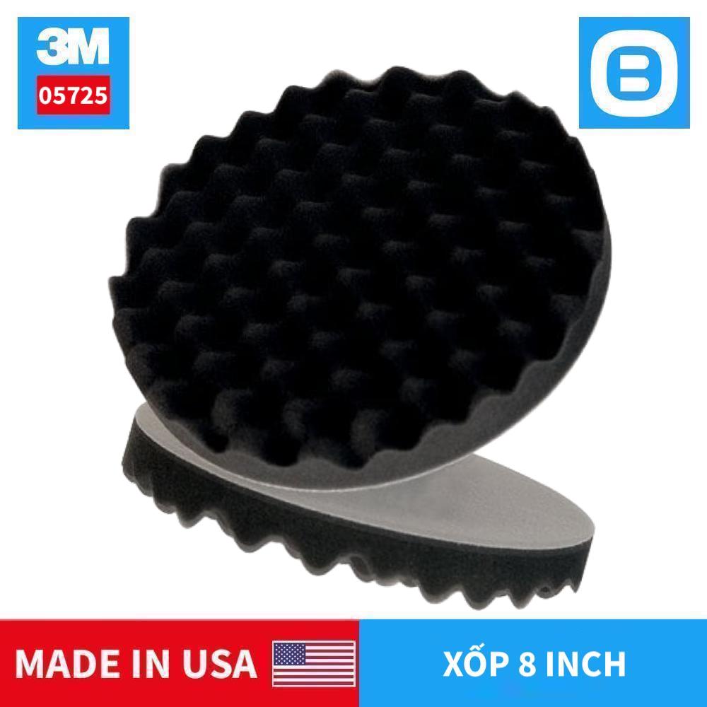 3M 05725 Foam polishing pad, Xốp đánh bóng 8 inch, Màu đen