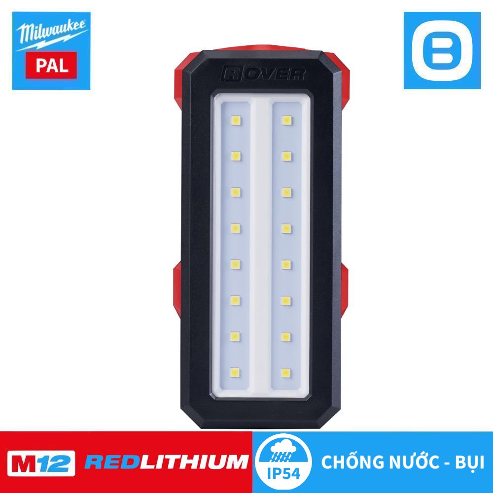 Milwaukee M12 PAL, Đèn Led chiếu sáng trục xoay, 12V, Màu đỏ đen, 16146009