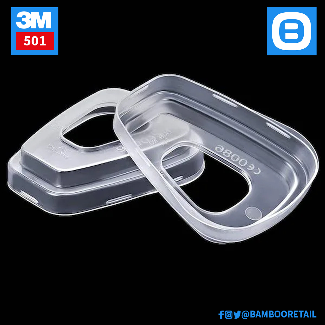 3M 501, Nắp giữ tấm lọc, Trong suốt, 70071731957