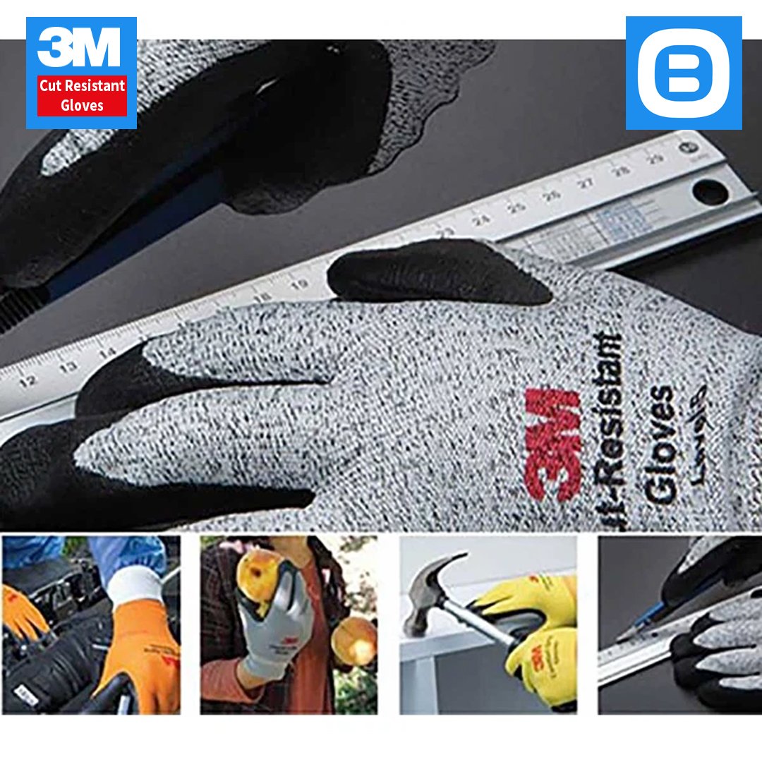 3M Cut Resistant Gloves, Găng tay chống cắt cấp độ 1 3 5, Size M L XL