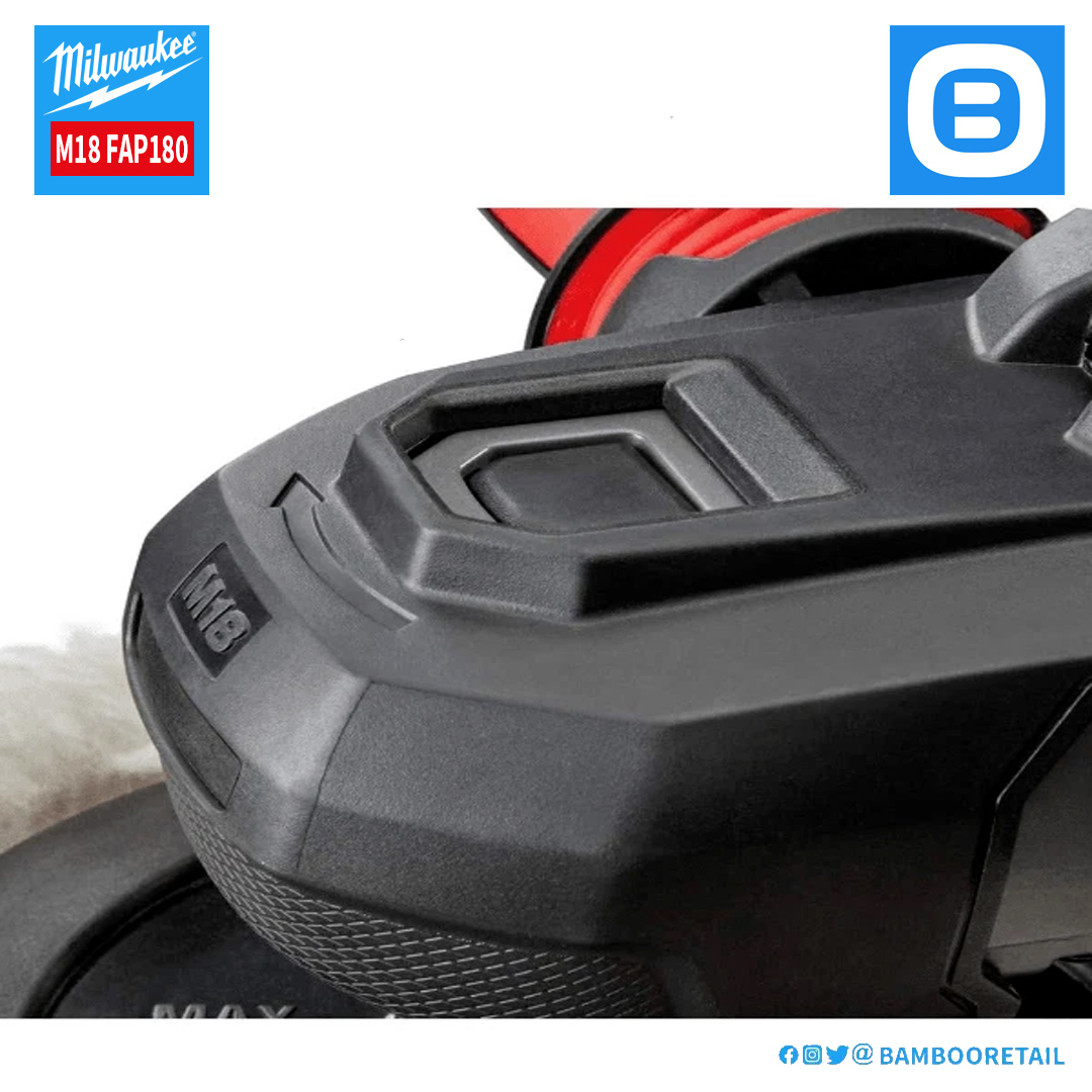 Milwaukee M18 FAP180, Máy đánh bóng, 18V, Đường kính bánh 180 mm, Màu đỏ đen, 18171020