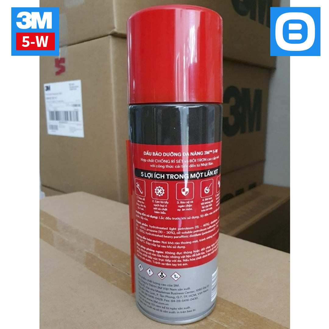 3M 5-W Way Penetrant, Chất chống tẩy sạch rỉ sét bôi trơn chống ăn mòn