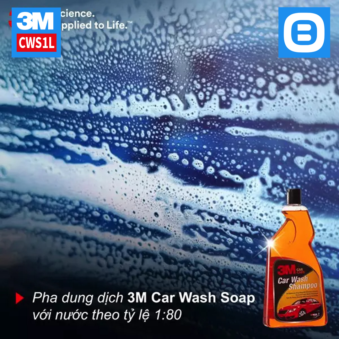 3M Car Wash Shampoo, Xà bông rửa xe, 1lít
