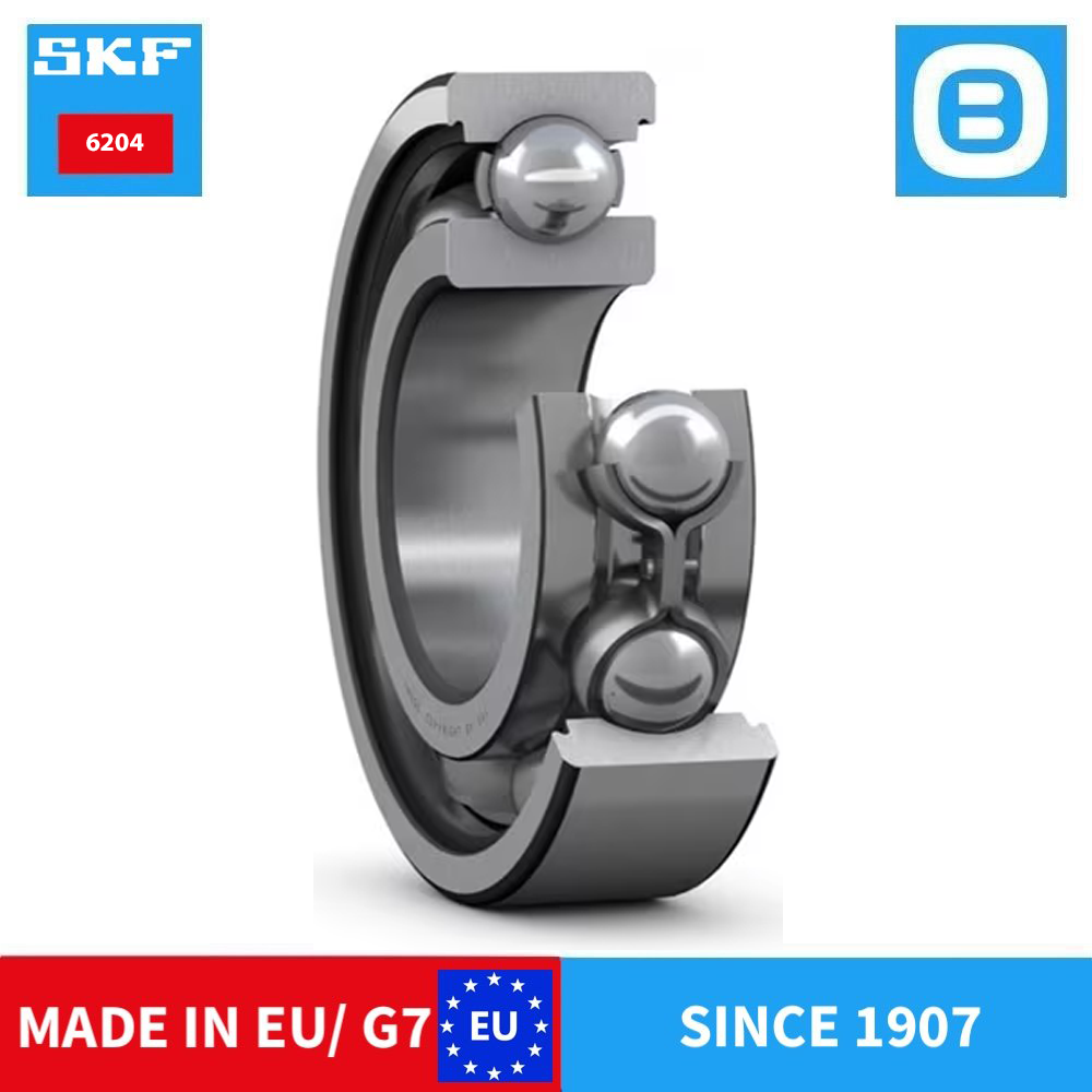 SKF 6204 2Z C3 2Z/C3 RSH 2RSH 2RSH/C3 ZTN9/C3MTV528 2Z/VA201 VU350 VU350-2RS1/C3 W.2RS1 E2.2Z/C3 Deep groove ball bearing with seals or shields, Vòng bi cầu, d20xD47B14 mm, Xuất sứ EU/G7
