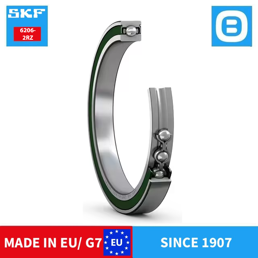 SKF 6206 Z 2Z C3 2Z/C3 2RS1 2RS1/C3 2RZ 2Z/VA201 2ZTN9/HC5C3WT VU350 Deep groove ball bearing, Vòng bi cầu, d30xD62xB16, Xuất sứ EU/G7