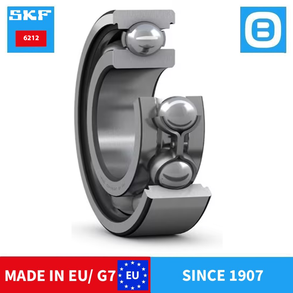 SKF 6212 2Z C3 2Z/C3 2RS1 2RS1/C3 M/C3 2Z/C4 NR Deep groove ball bearing, Vòng bi cầu, d60xD110xB22 mm, Xuất sứ EU/G7